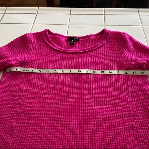 Aqua 100% Cashmere Hot Pink Scoop Neck Sweater From Bloomingdale's - Picture 6 of 10